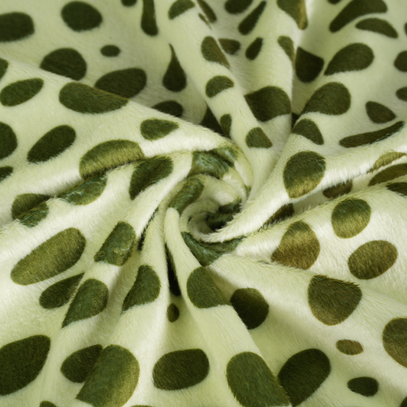 Tissu peluche court imitation imprimé 297