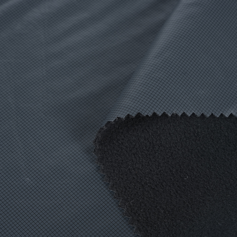 Tissu polaire 592 de Tpu de film de fleur de pongé du polyester 300t