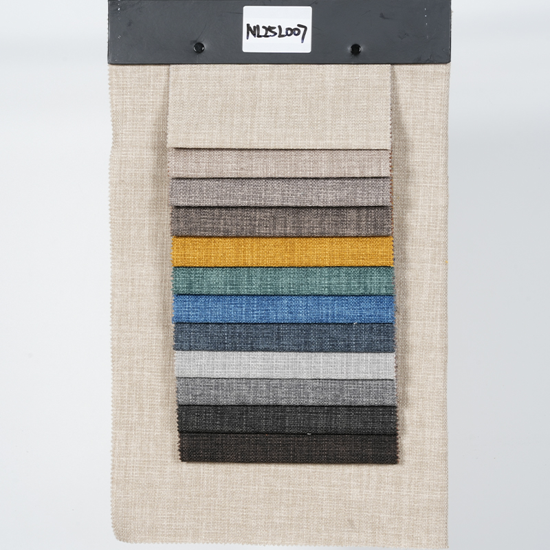 Tissu de canapé en polyester à rayures épaisses et fines