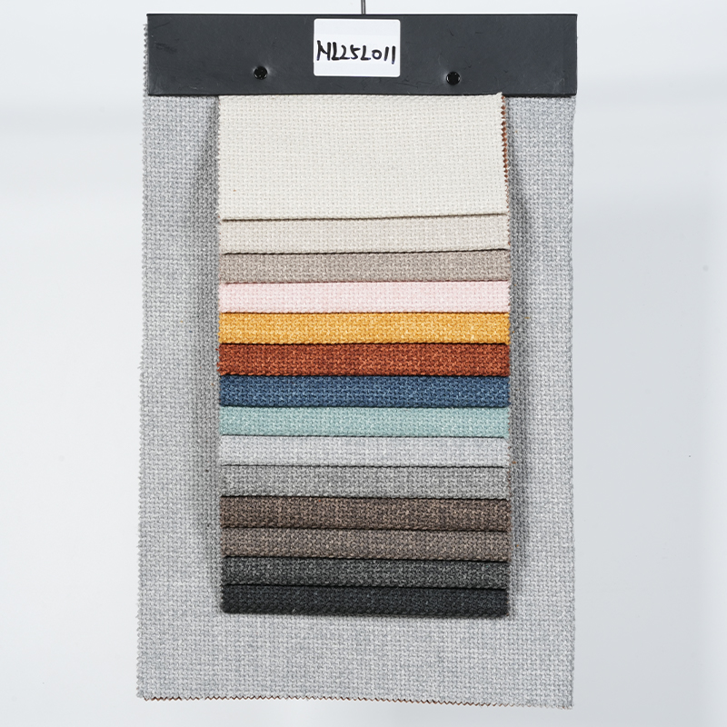 Tissu de canapé en polyester à rayures épaisses